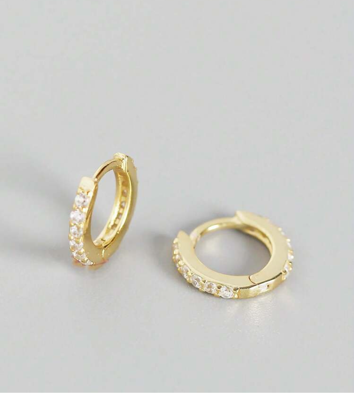 Sterling Silver Huggies (Gold Plated)